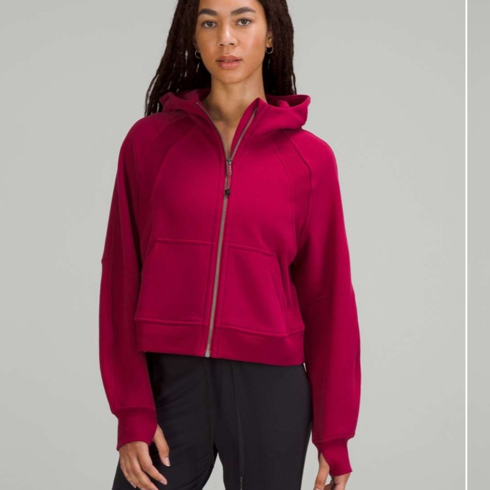 NWT 🍋 Lululemon Pomegranate Suba Oversized Full Zip Size XS/S